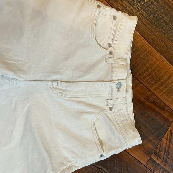 Madewell The ’90s Straight Jean Vintage Canvas Cream High Rise Size 27 - Picture 7 of 16
